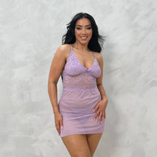 Load image into Gallery viewer, Andrea Sheer Night Dress & G-String Set