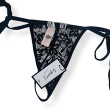 Load image into Gallery viewer, LUX Personalised Rhinestone Thong -Choose your own letters