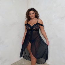 Load image into Gallery viewer, LUX Maddison Drop Shoulder Lace Night Dress