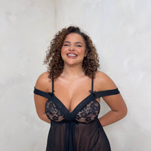 Load image into Gallery viewer, LUX Maddison Drop Shoulder Lace Night Dress