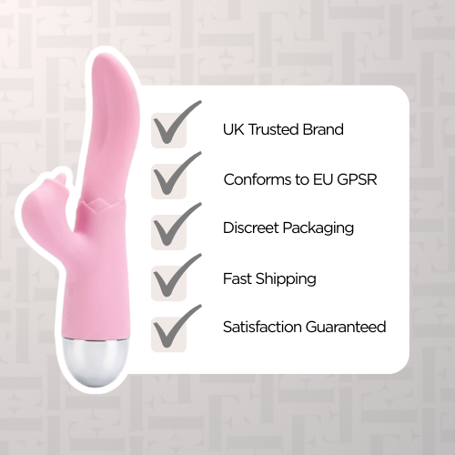 Tongue Curved Vibrator With Clitoral Flicker