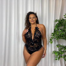 Load image into Gallery viewer, Genevieve Plunge Lace Body With Full Brief
