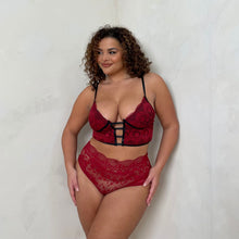 Load image into Gallery viewer, Sienna Lace Overlay Cami Set & High Waisted Brief