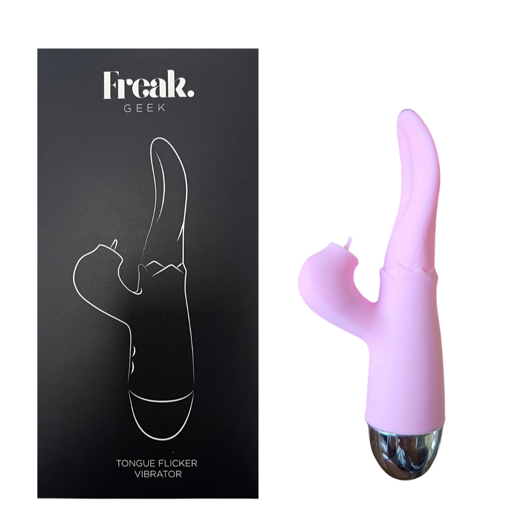 *NEW* Tongue Shaped Vibrator With Clitoral Flicker