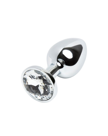 Silver Diamond Butt Plug -Premium Stainless Steel