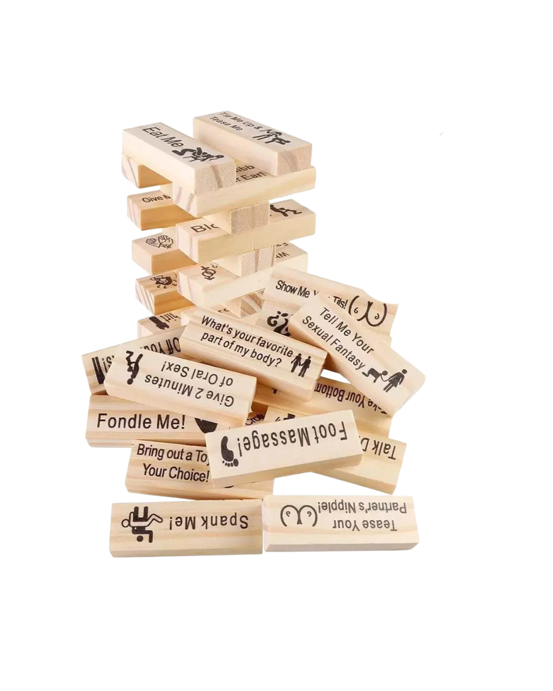 Tower of Tease Jenga Block Game