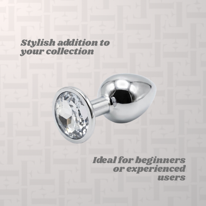 Silver Diamond Butt Plug -Premium Stainless Steel