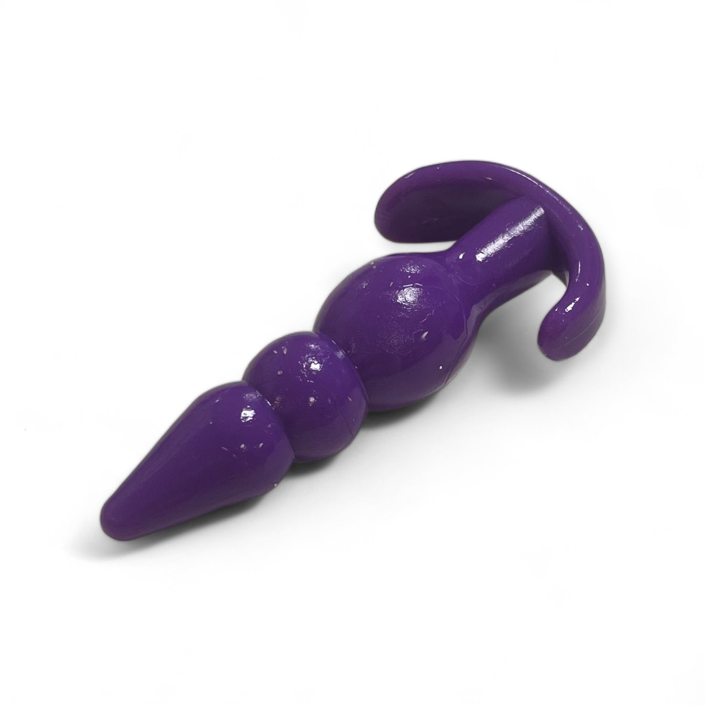 Ribbed Butt Plug Toy with Handle