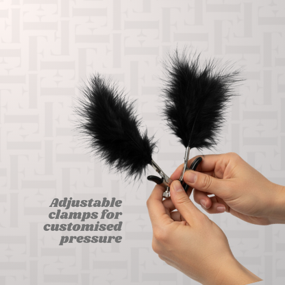 Feathered Nipple Clamp - BDSM