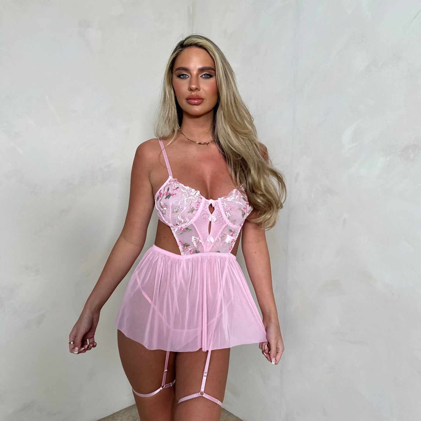 Ellie Babydoll Skirt Style Suspender Set