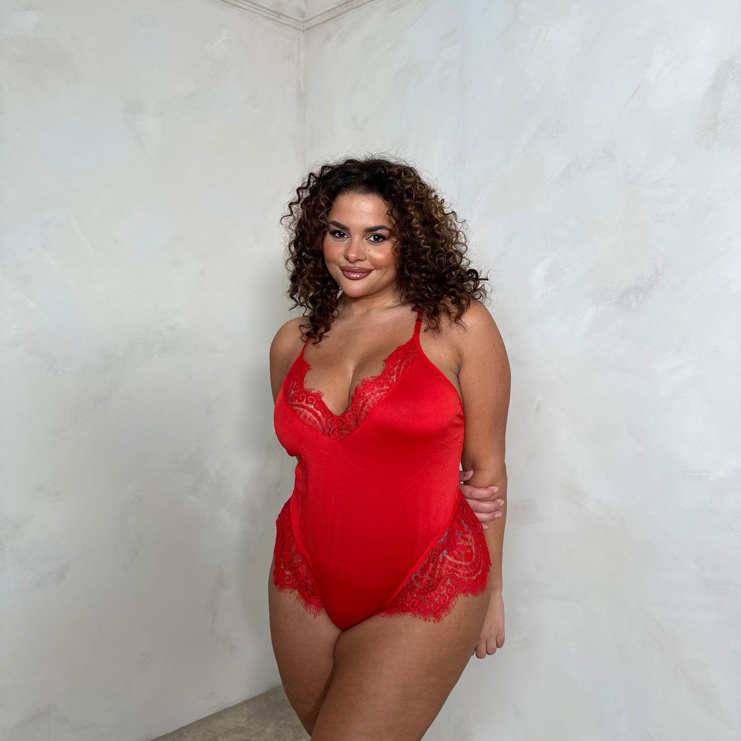 Frankie Soft Touch Bodysuit with Lace-Up Back