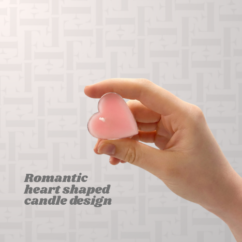 Romantic Heart Candle