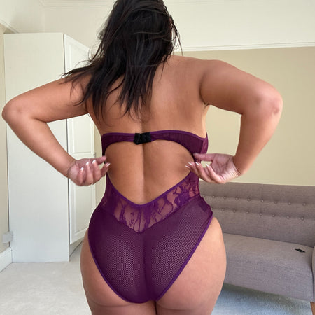 Renee Lace Halterneck Zip Front Body