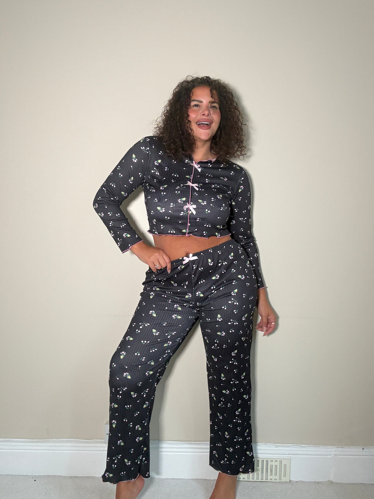 Wild Daydream Floral Print Long Leg Pyjamas