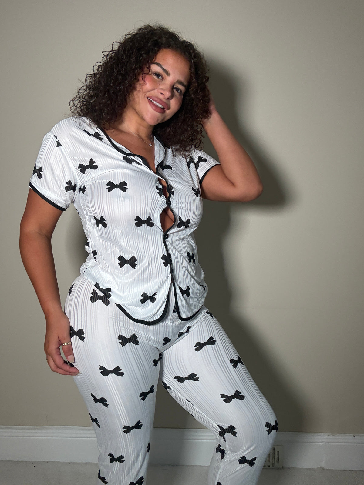 Knot your baby 3 Piece Bow Detail Pyjama Set