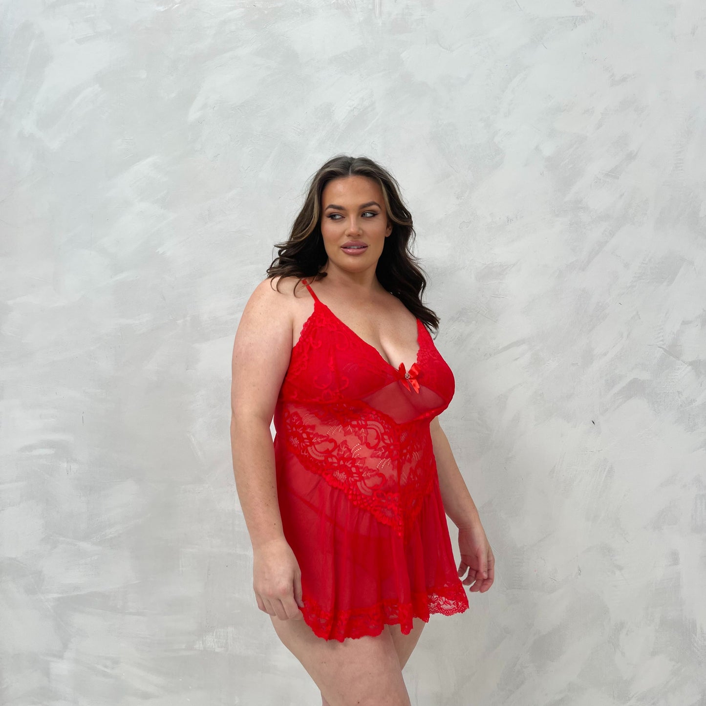 LUX Lara Babydoll with Matching Thong