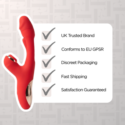 LUX Multi-Function Ultimate Sucking, Flicking Vibrator