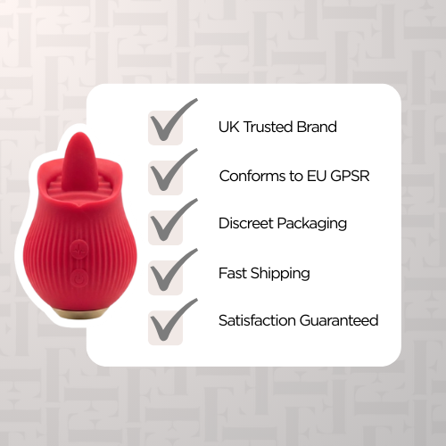 Rose Clitoral Flicking Tongue Simulator Vibe