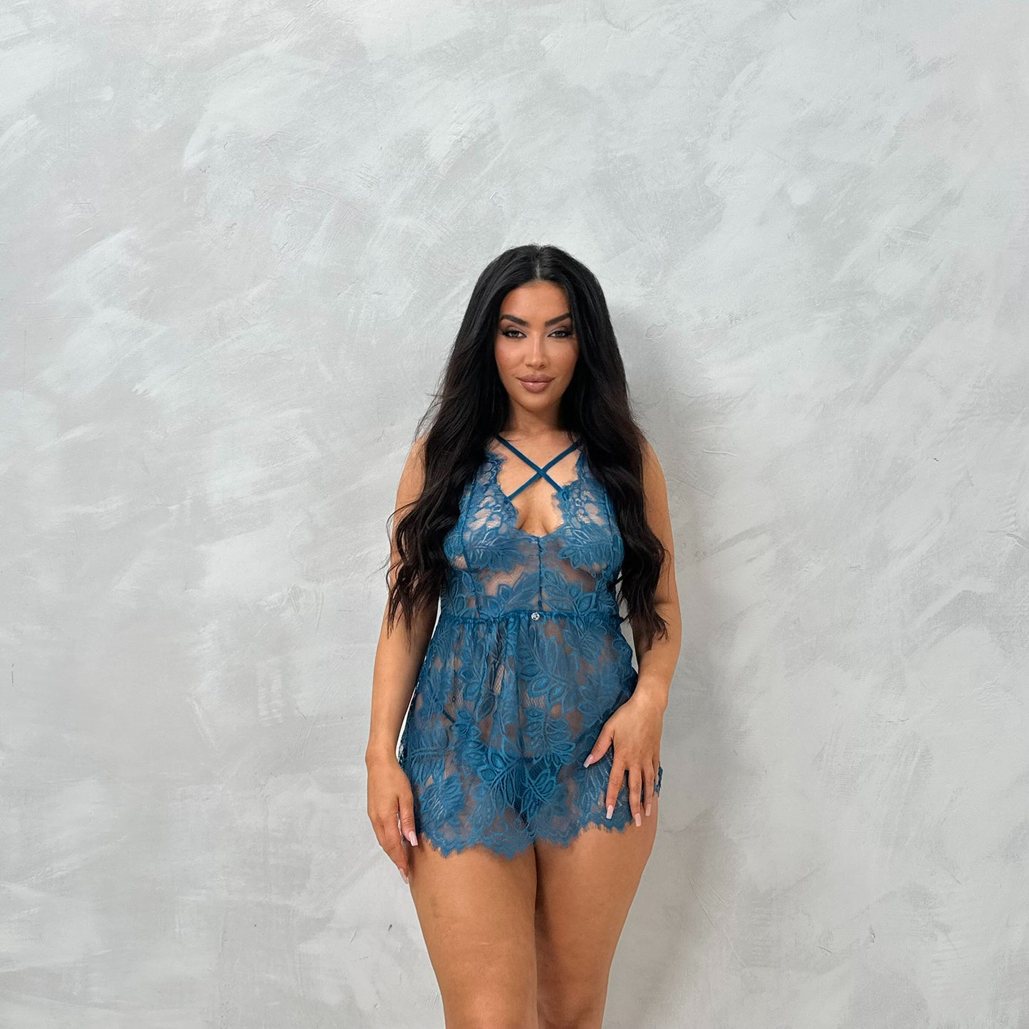 Maeve Lace Babydoll & Matching Thong