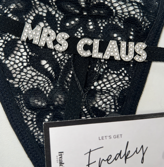 LUX Personalised Rhinestone Thong -Choose your own letters