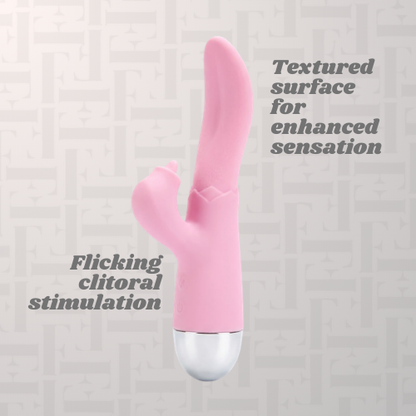 *NEW* Tongue Shaped Vibrator With Clitoral Flicker