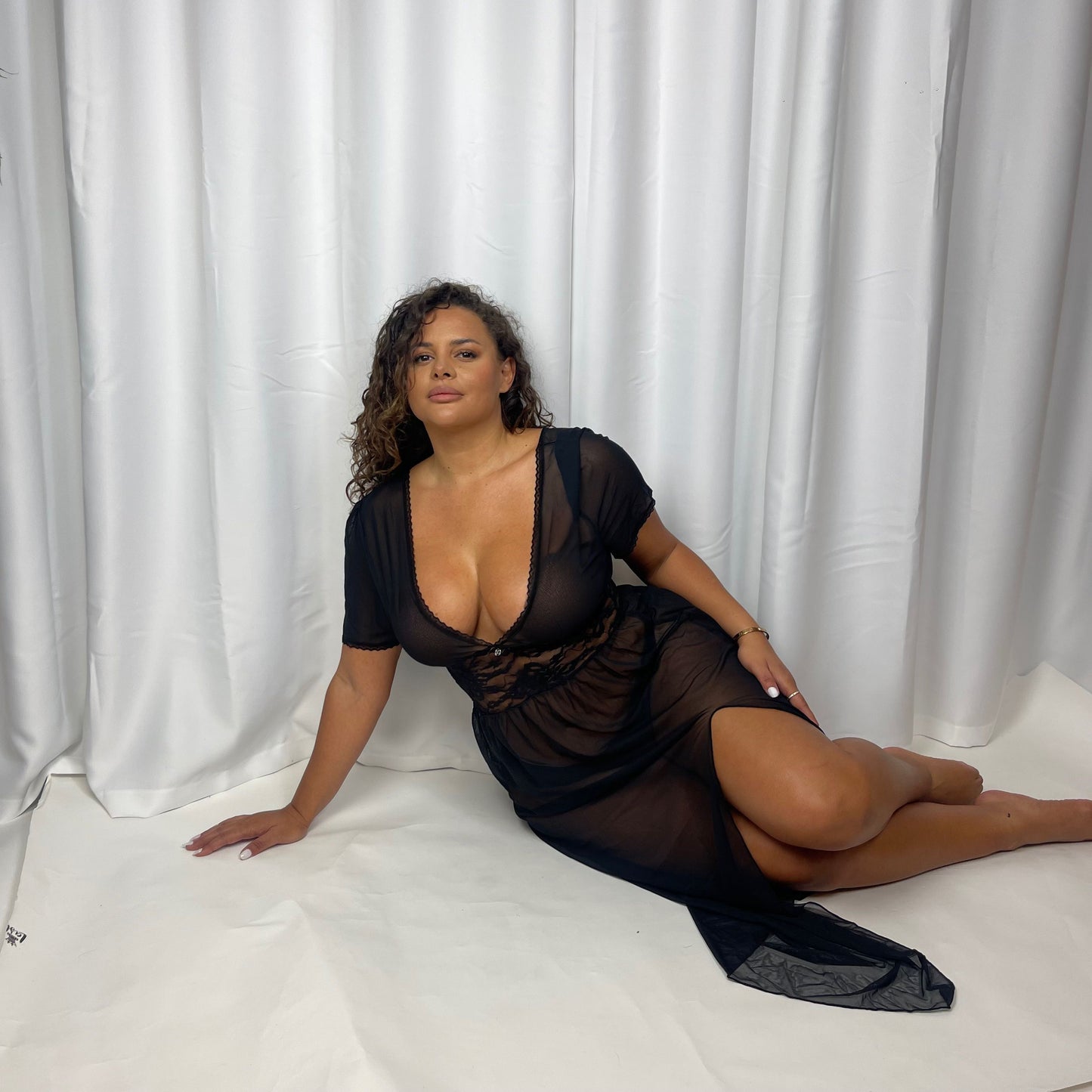 Gabrielle Maxi BabyDoll Set with Matching Brief