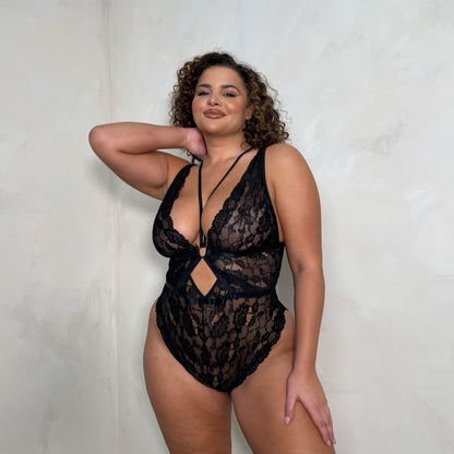 LUX Nellie Strappy Body with Lace Detail