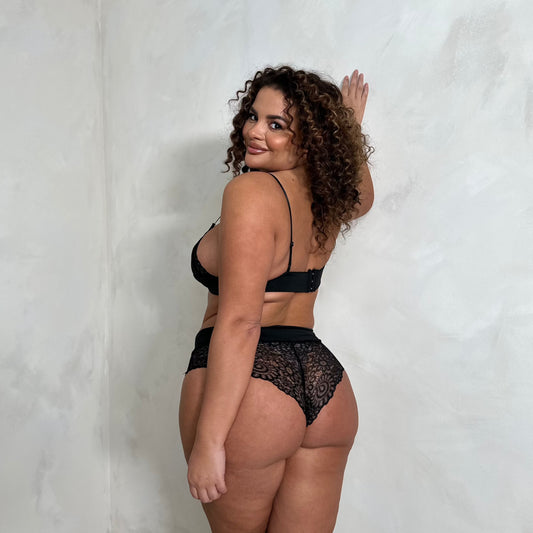 Olivia Lace Panel Bralet & Matching Hipster Brief