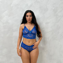 Load image into Gallery viewer, Emily Soft Lace Lounge Set &amp; Hipster Briefs
