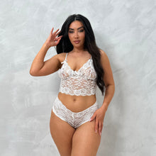 Load image into Gallery viewer, Emily Soft Lace Lounge Set &amp; Hipster Briefs
