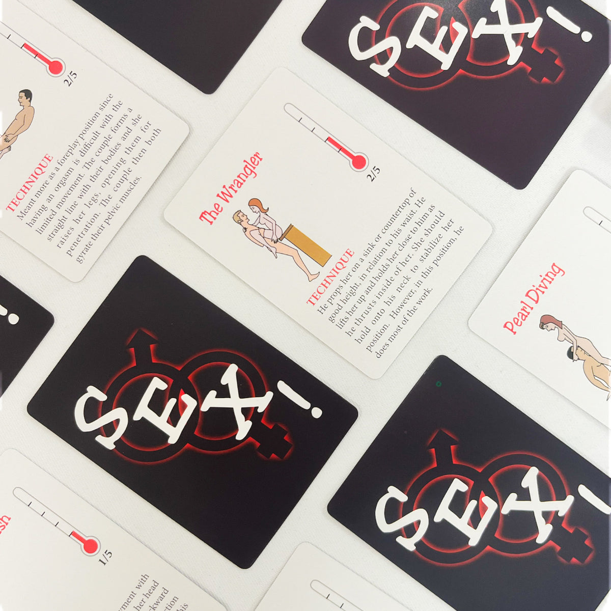 Per Position Cards A Year of Sex- Couples Position Cards – FreakGeek.co.uk