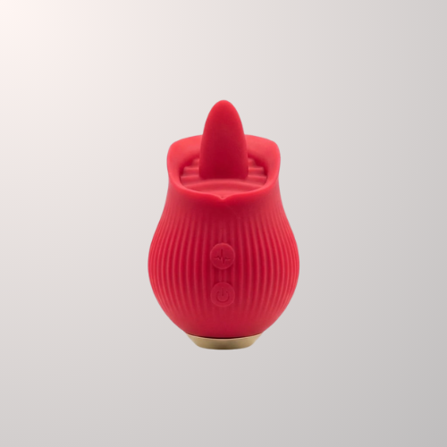 Rose Clitoral Flicking Tongue Simulator Vibe