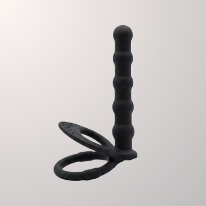 Ribbed Double Penetration Anal Strap On Dildo
