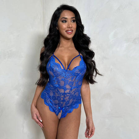 Ava Full Lace Adjustable Body- Crotchless