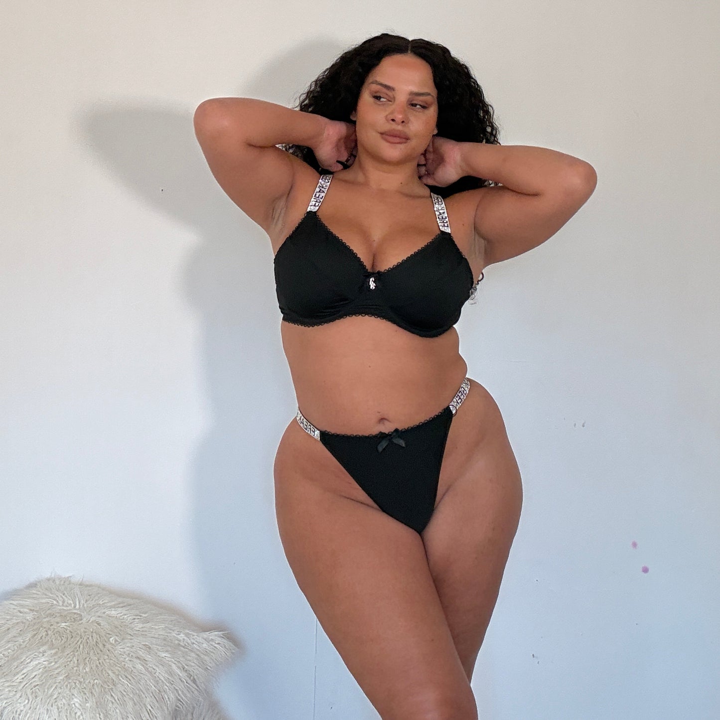 Signature Diamond Strap Thong