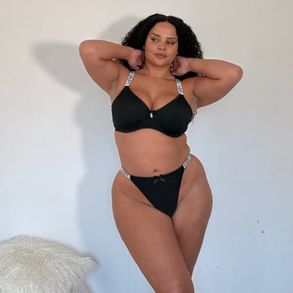 Signature Diamond Strap Thong