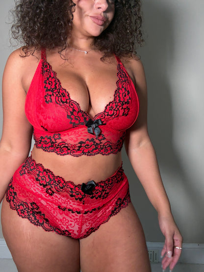 Edie 2 Piece Matching Bralet and Knicker Set