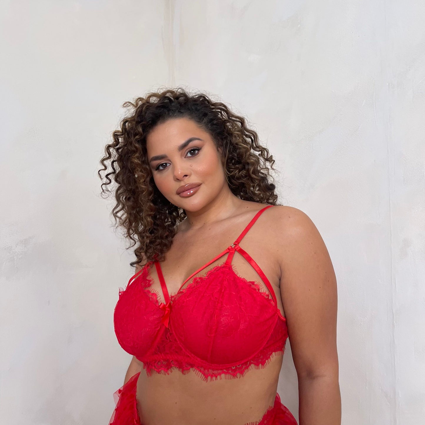 LUX Elodie 3 Piece Skirt Suspender Set