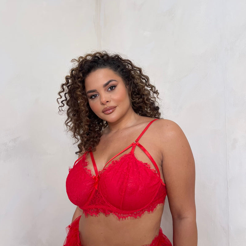 LUX Elodie 3 Piece Skirt Suspender Set