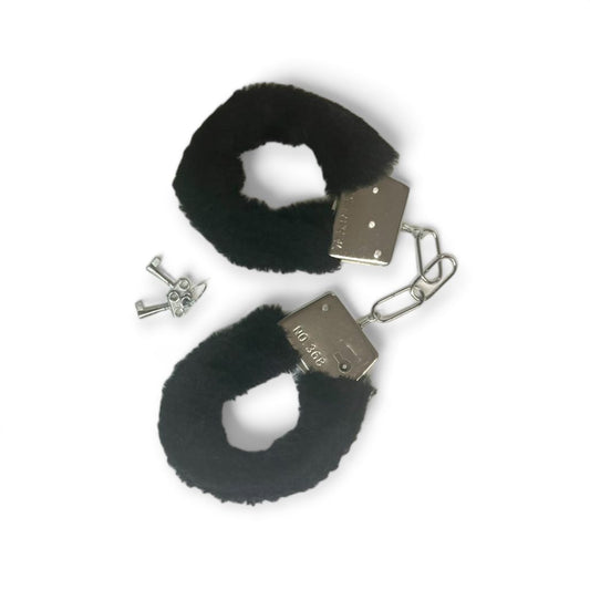 Fluffy Metal Handcuffs - Various Colours