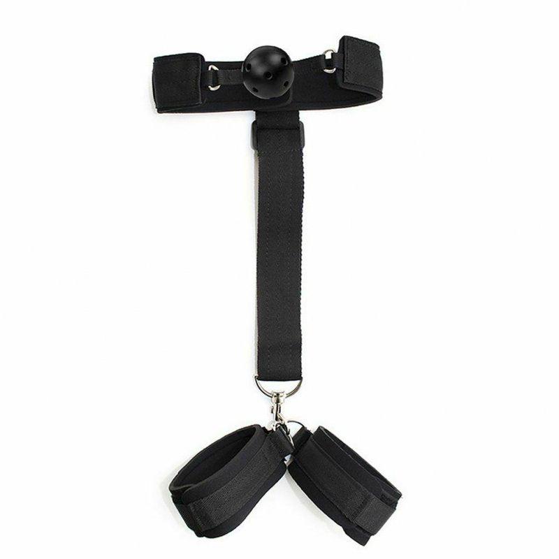 Adjustable Gag and Cuff Restraint Kit