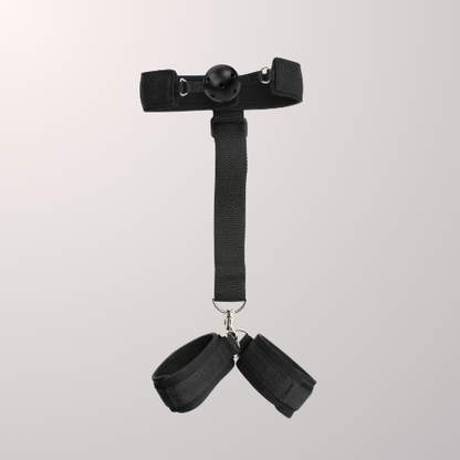 Adjustable Gag and Cuff Restraint Kit