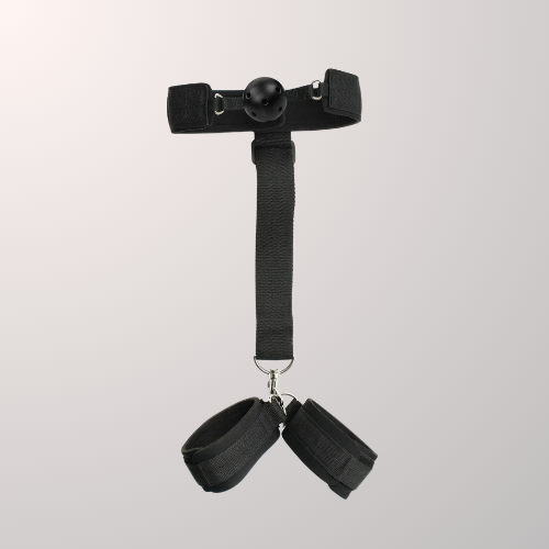 Adjustable Gag and Cuff Restraint Kit