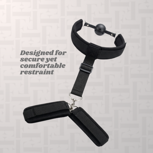 Adjustable Gag and Cuff Restraint Kit