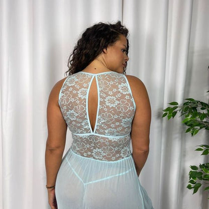 Gilly Peep Maxi Dress with Matching Thong