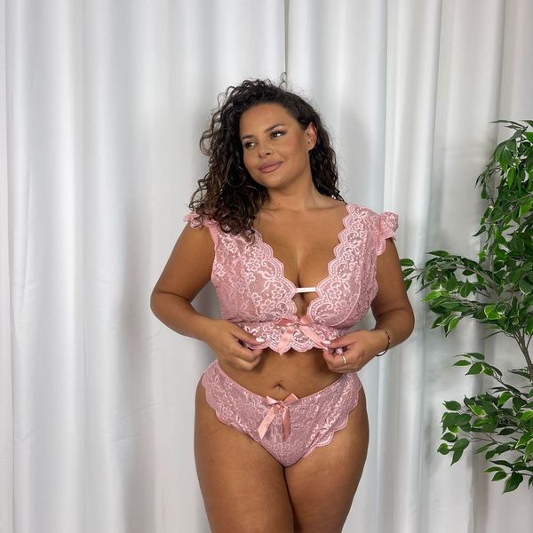 Joanna Lace Oversize Bralet Set