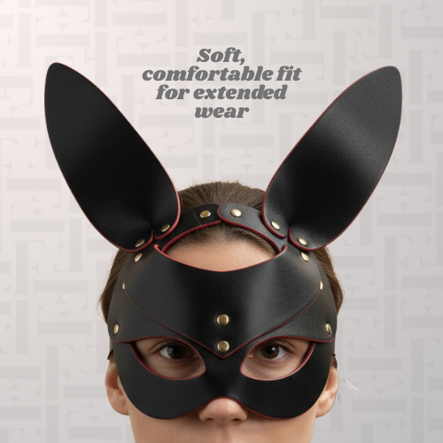 Premium Faux Leather Bunny BDSM Mask
