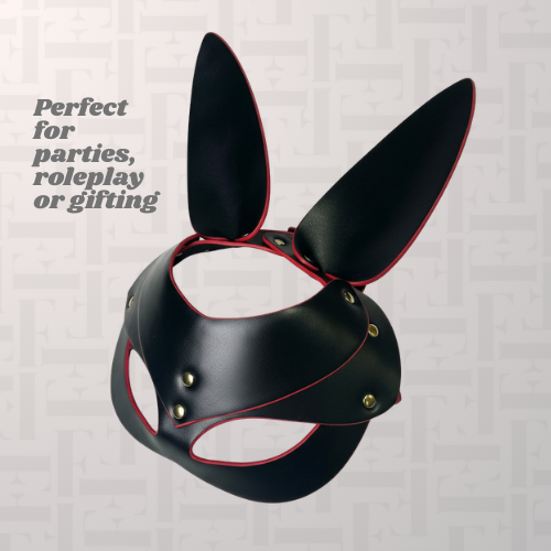 Premium Faux Leather Bunny BDSM Mask