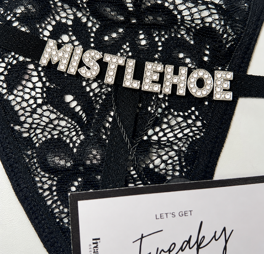 LUX Personalised Rhinestone Thong -Choose your own letters