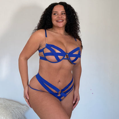 Prima Underwired Strappy Spandex Set